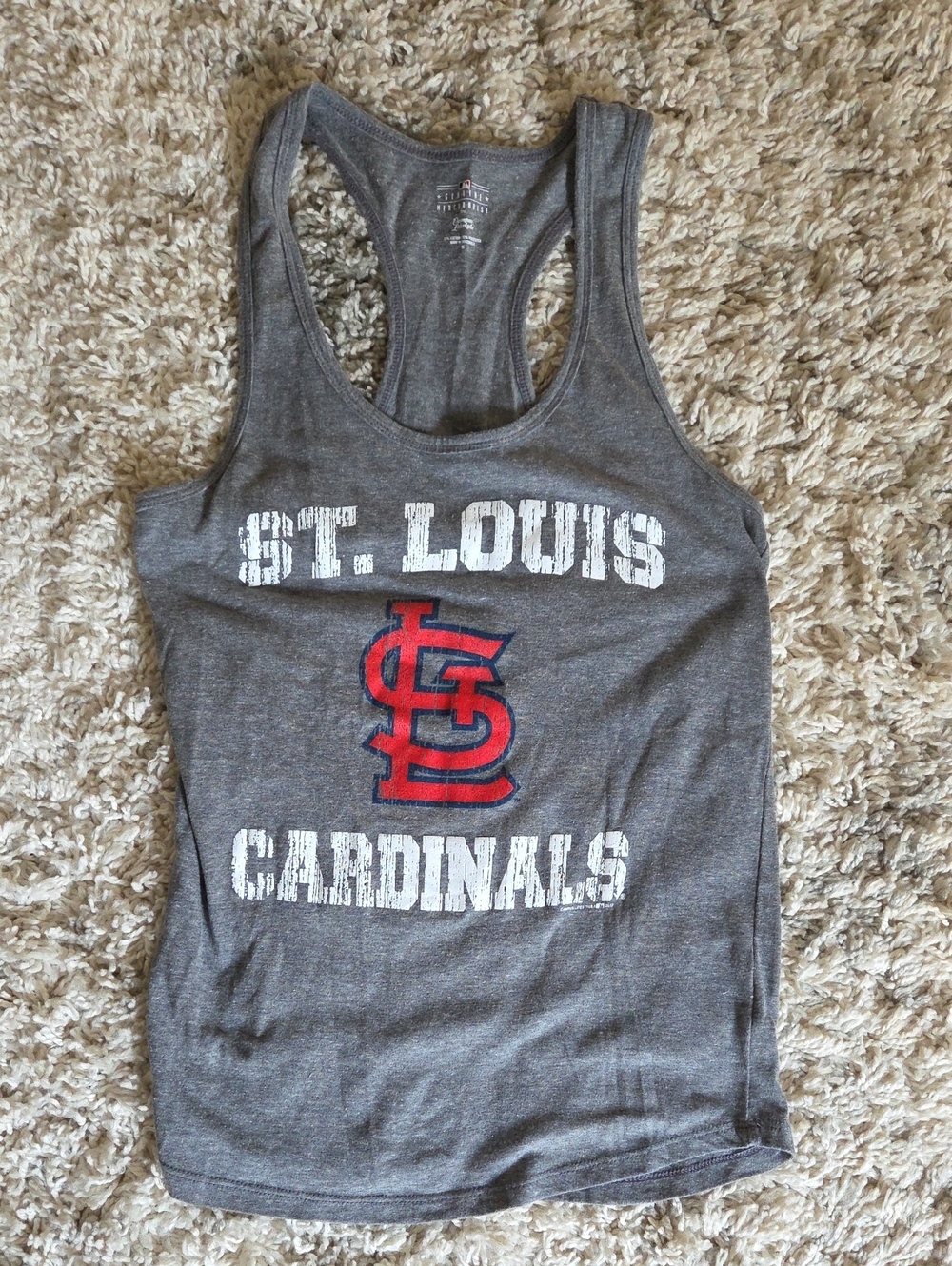 St. Louis Cardinals Gray Women's Muscle Tee